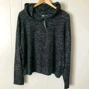 Gap Oversized Hooded Polyester Top Sweater Size L